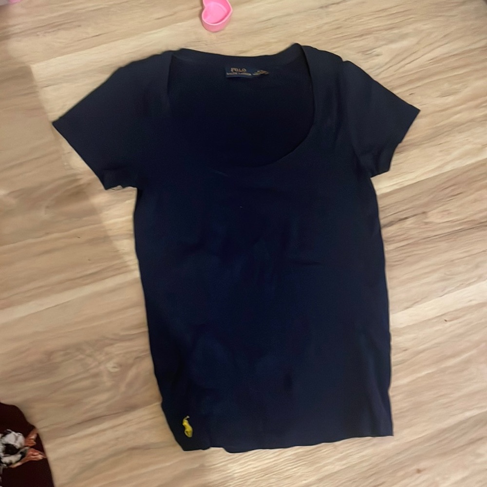 Navy blue polo shirt size m